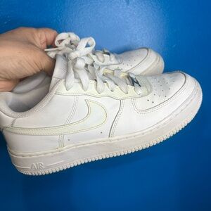 Nike Air Force 1 White Sneakers Sz 6Y Youth Girls -Women’s Sz 8